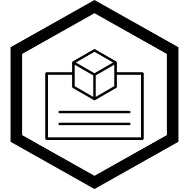 Kutu Simgesinin Vektör illüstrasyonu