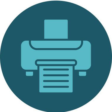 vektör yazıcı simgesi çizimi