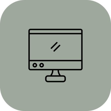 vektör lcd simgesi illüstrasyonu