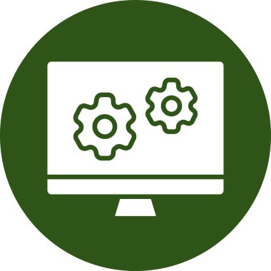 Web ayarı vektör simgesi