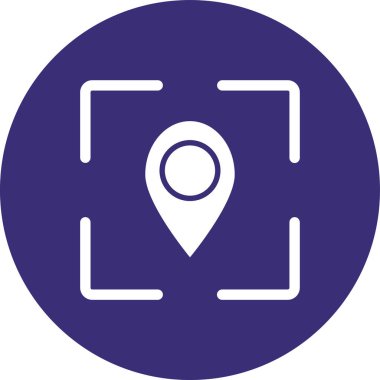 Konum pin simgesinin vektör illüstrasyonu