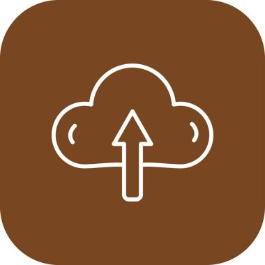 Bulut simgesinin vektör illüstrasyonu