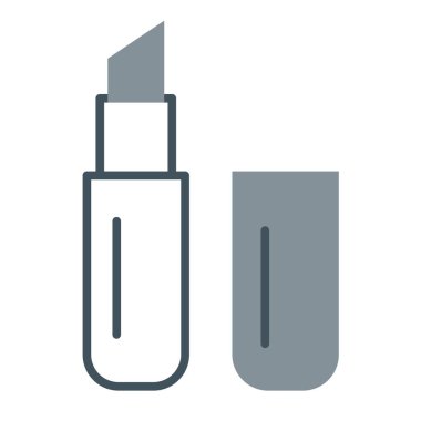 Web ve mobil uygulaması tasarımı, ruj logo kavramı için beyaz arka plan üzerinde izole ruj simge vektör