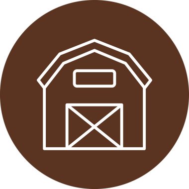 Çiftlik simgesinin vektör illüstrasyonu