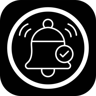 Alarm uyarı simgesi ana hat biçiminde