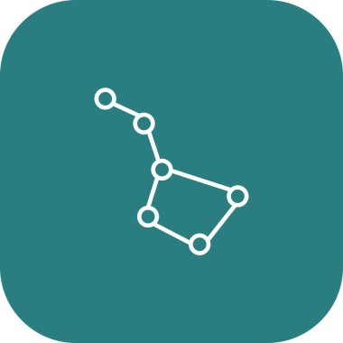 Benzersiz Moleküler Yapı Vektörü Kabartma Simgesi