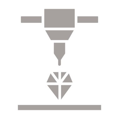 Beyaz arkaplanda İHA simgesi. Vektör illüstrasyonu