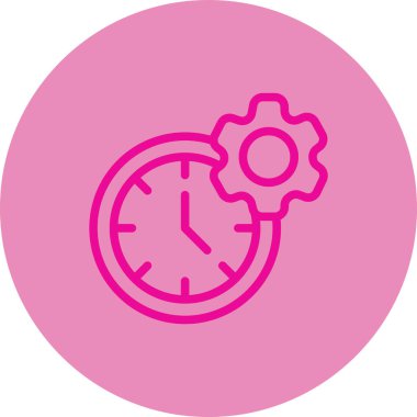 Zaman saati simge vektör çizim