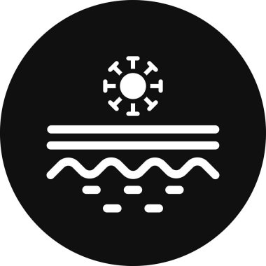 güzel su dalgası vektör simgesi