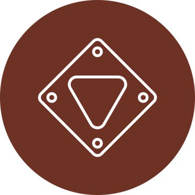 Modern b 'nin vektör illüstrasyonu yol simgesinden yoksun