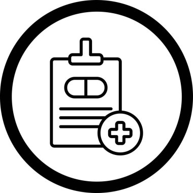 İlaç simgesinin vektör illüstrasyonu