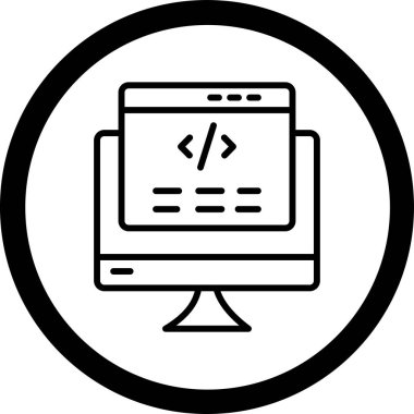 Web simgesi vektör illüstrasyonu