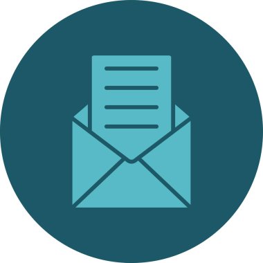 vektör zarf simgesi, vektör illüstrasyon tasarımı