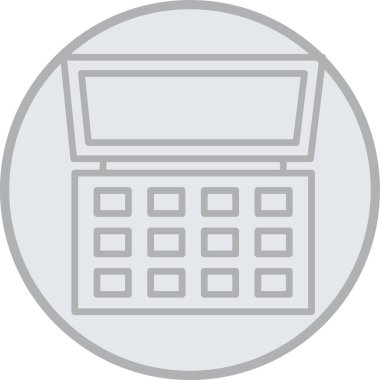 vektör hesap makinesi simgesi, illüstrasyon