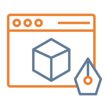 Küp vektör satırı simgesi