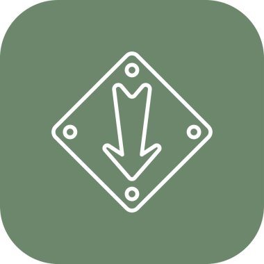 ok simgesinin vektör illüstrasyonu