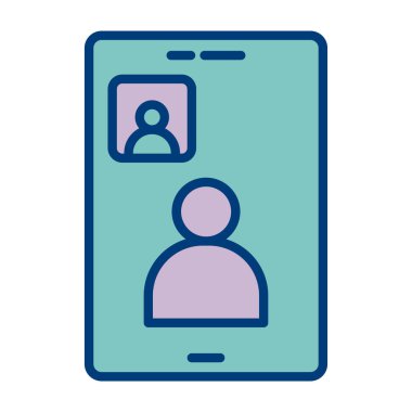 akıllı telefon simgesi vektör illüstrasyonu