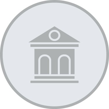 Bina. Web simgesi basit illüstrasyon