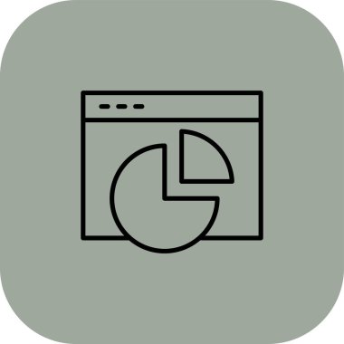 Tarayıcı pencere simgesi soyut arkaplanda izole edildi