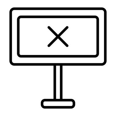 ekran simgesi ile bilgisayar monitörü