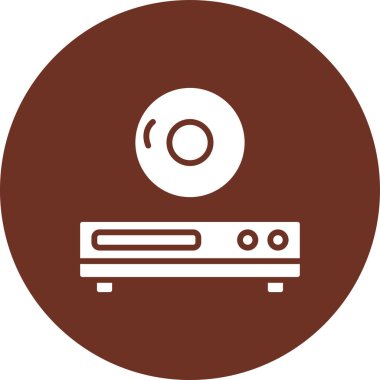 Modern simgenin vektör çizimi, müzik konsepti