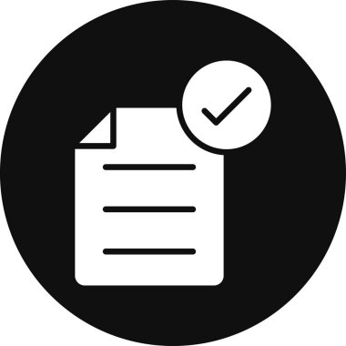 belge simgesi vektör illüstrasyonu