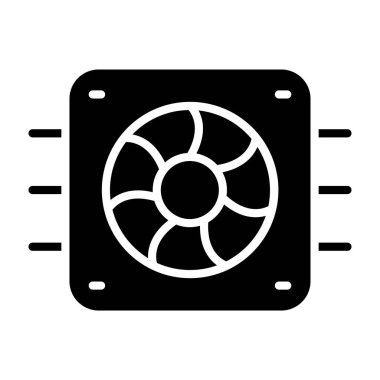 fan simgesi vektör illüstrasyonu
