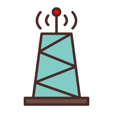 anten renkli vektör simgesi