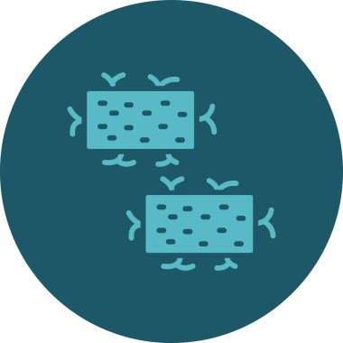 Eşsiz covid 19 glyph vektör simgesi