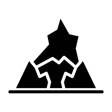 çadır simgesi vektör illüstrasyonu