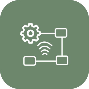 bağlantı vektörü simgesi tasarımı