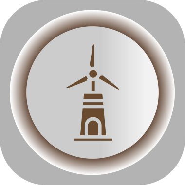 Rüzgar Türbininin vektör simgesi