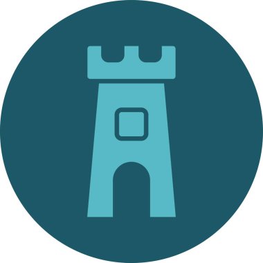 Tek ölçekli bir simgenin vektör illüstrasyonu