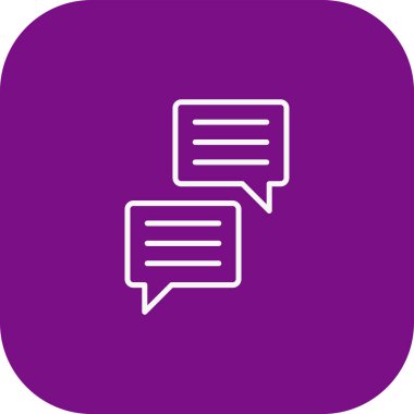 Vektör sohbet simgesi illüstrasyonu