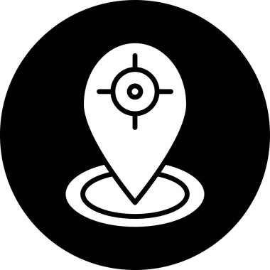 Harita işaretleyici simgesi. vektör illüstrasyonu