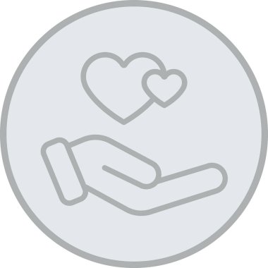 hayır kurumu vektör simgesi modern basit illüstrasyon