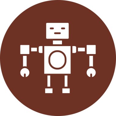 robot ikon vektör illüstrasyonu