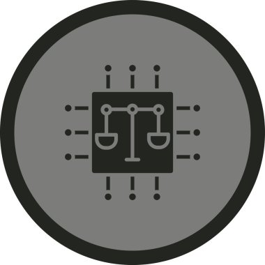 Modern b 'nin vektör çizimi robot simgesinden yoksun