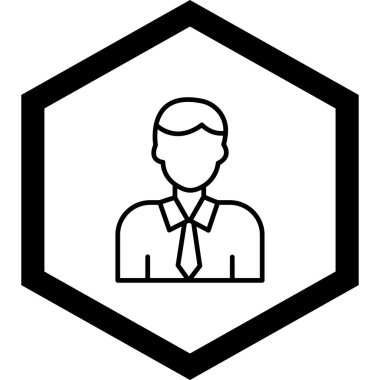 Bir insan simgesinin vektör illüstrasyonu