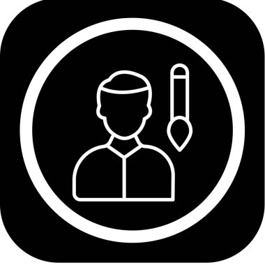 doktor simgesi, vektör illüstrasyonu