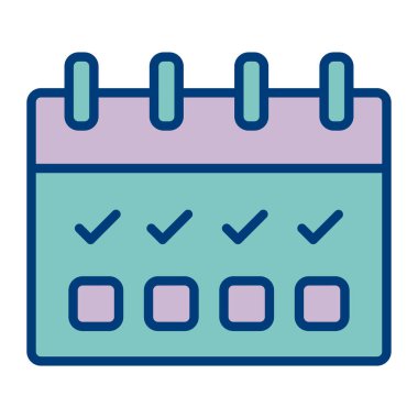 takvim anımsatma tarihi simgesi doldurulmuş özet biçimi