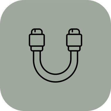 Usb kablo simge vektör çizim