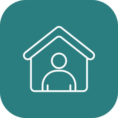 Beyaz arkaplanda ev simgesi vektörü