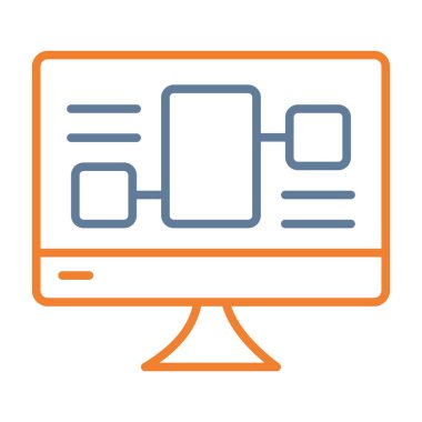 Web simgesi vektör illüstrasyonu