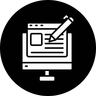 Web simgesi, vektör illüstrasyonu