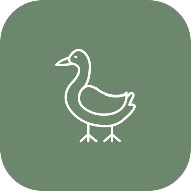 Kaz simgesi vektör illüstrasyonu