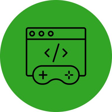 Ağ simgesi. Oyunun vektör illüstrasyonu