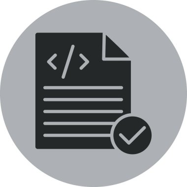 Simge vektör illüstrasyonu kodlanıyor