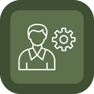 Kullanıcı simgesinin vektör çizimi