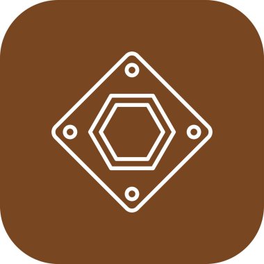 Bir yıldız simgesinin vektör illüstrasyonu